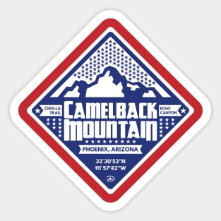 Camelback Mountain (Blue) - Americana Sticker